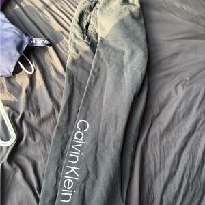 Calvin Klein Black Sweatpants Athletic Joggers